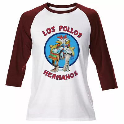 Buy Mens Los Pollos Hermanos Breaking Bad Chicken Long Sleeve T Shirt Walter White • 25.99£