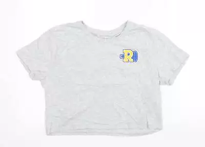 Buy Riverdale Womens Grey Cotton Basic T-Shirt Size M Round Neck • 4.75£