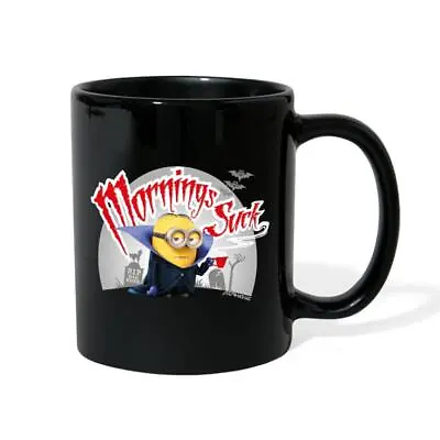 Buy Minions Merch Dave Mornings Suck Official Full Color Mug, One Size, Black • 18.48£