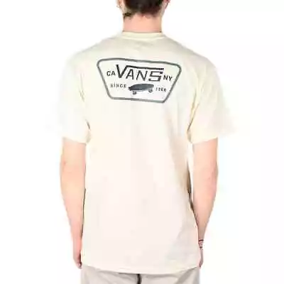 Buy Vans Full Patch Back S/S T-Shirt - Marshmallow/North Atlantic • 17.99£