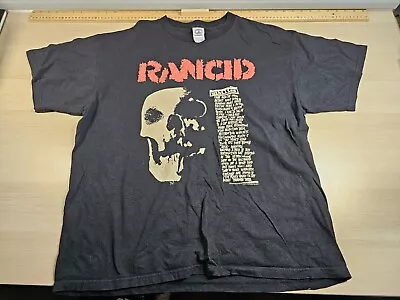 Buy Rancid Skull Nihilism Black T-Shirt Machete 2006 Delta Pro Rate Size XL Rare • 34.99£