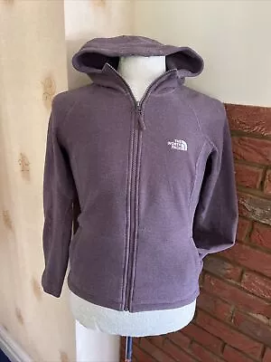 Buy North Face Zip Fleece Jacket Hoodie M 12 14 Ladies Purple Polartec VGC • 0.99£