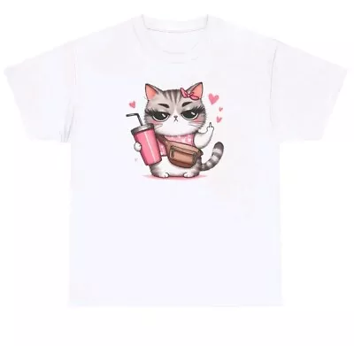 Buy Funny Cat Kitten Middle Finger Unisex Tee Shirt  Sz 5x New  • 19.30£