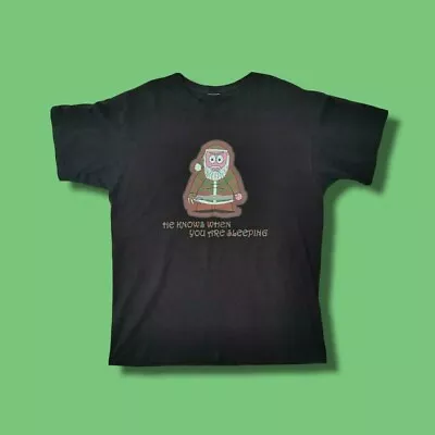 Buy Vintage 90s South Park Style Santa Freddy Krueger Christmas Parody Tshirt Large • 28£