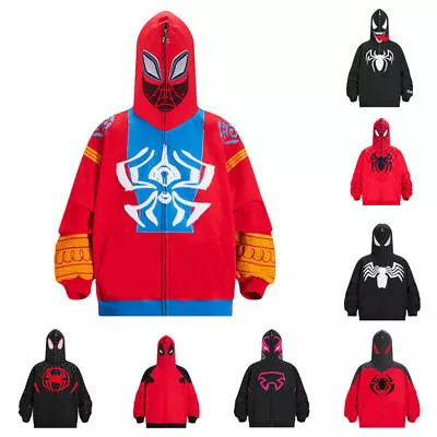 Buy Cosplay Spiderman 2099 Venom 3D Hoodies Across The SpiderVerse Sweatshirt*Jacket • 21.59£