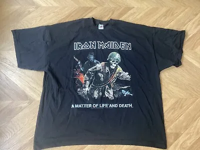 Buy Iron Maiden 2006 A Matter Of Life And Death Europe Tour T-shirt Black Size XXXL • 39.99£