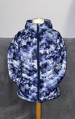 Buy Mountain Warehouse Women’s Blue Camo Padded Water Resistant Hooded Jacket UK16 • 21.99£