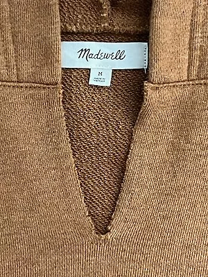Buy Madewell Medium Hoodie Bubble-Sleeve Sweatshirt Raw Neck Top • 28.91£