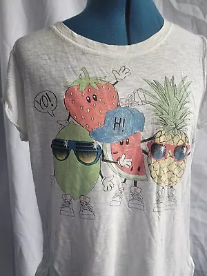 Buy VINTAGE Hi By Henry Holland Fruit Gang T-Shirt Size 12 Watermelon • 12£