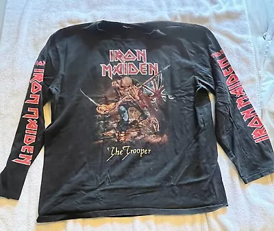 Buy Iron Maiden The Trooper Long Sleeve Shirt XXL • 19.99£