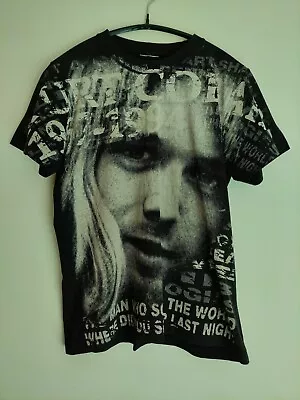 Buy Kurt Cobain Memorial T Shirt *Vintage* 90s All Over Print • 114.95£