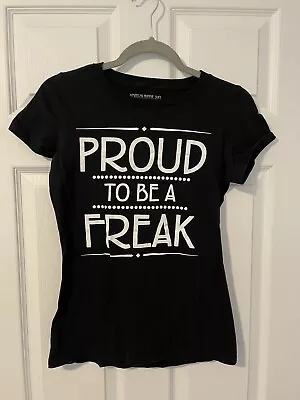 Buy American Horror Story “Proud To Be A Freak” T-Shirt Size Small Black • 9.45£