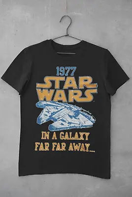 Buy Star Wars 1977 T-Shirt Galaxy Far Far Away  Movie Film Gift 80s 90s Retro Tee  • 9.99£