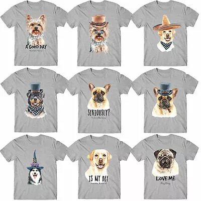 Buy Funny Dog Lovers T-Shirt Cute Animal Pet Puppy Tee Top • 9.99£