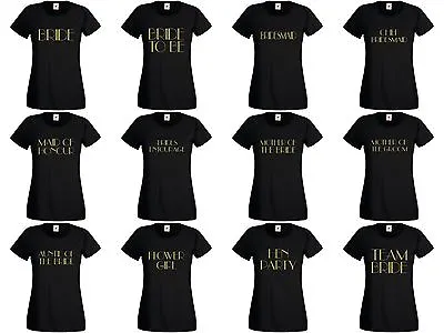 Buy New - Personalised Hen T Shirts Hen Do Night Party Bride T-shirt Ladies Custom  • 7.45£