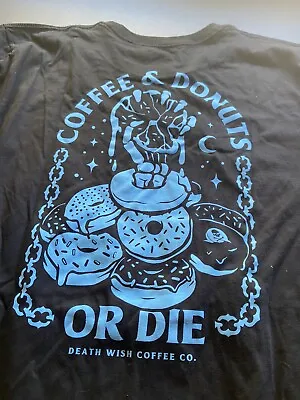 Buy Death Wish Coffee Tshirt 2XL Donuts Or Die • 39.81£