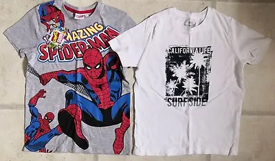 Buy 2x Pepperts! Marvel Comics Tops T-shirts Spiderman Boys Size 8-10 Years • 7.99£