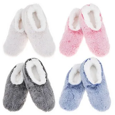 Buy Snoozies Washable Soft Cosy Slippers Frosty Faux Fur  Colours Various New • 14£
