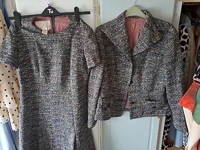 Buy Vintage Dress And Matching Jacket • 7.50£