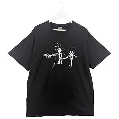Buy Goku And Vegeta Pulp Fiction Black And White Graphic TShirt Top Size XL • 6£