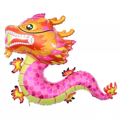 Buy  5 Pcs Chinese Dragon Balloon New Year Party Decor Breath Balls Aluminum Foil • 11.53£