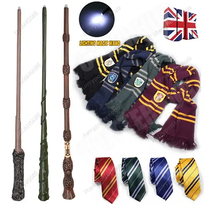 Buy Harry Potter Hogwarts Wizard 14  LED Wand Scarf Tie In Box For Book Day Costume • 8.59£