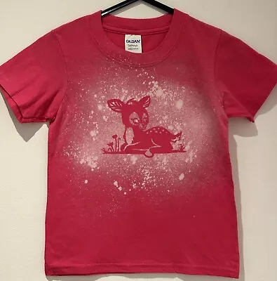 Buy Handmade Girls Tshirt Age 3-4 Cute Bambi Design • 5£