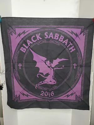 Buy 2016 Black Sabbath Tour Merch Purple Bandana • 48.18£