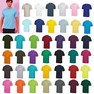 Buy AWDis Just Cool T-Shirt - Men Polyester Gym/Summer/Sports/Running Tee |XS-5XL • 10.19£