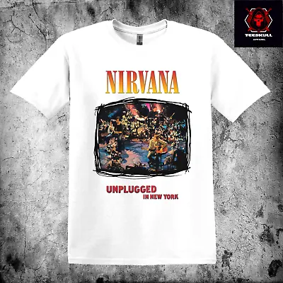 Buy Nirvana  Unplugged In New York  Heavy Metal Rock Unisex Cotton T-SHIRT S-3XL 🤘 • 23.52£
