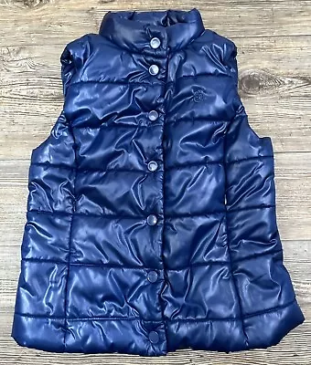Buy Converse One Star Women Vest Small Blue Snap Front Puffer Quilted Winter No HOOD • 12.35£