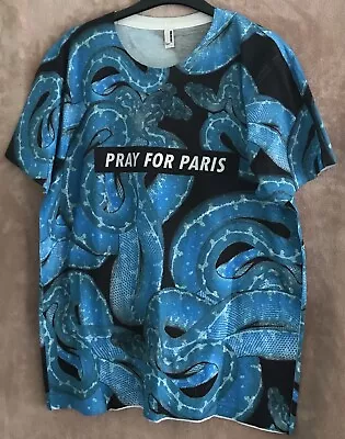 Buy American Apparel Men’s Sublimination T Shirt - Large Turquoise Mix Snake Print • 11.50£