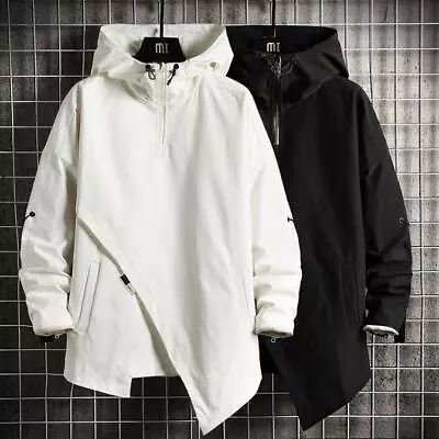 Buy Men Jacket Fashion Casual Streetwear Hoodie Outwear Pullover Windbreaker Coat • 50.77£