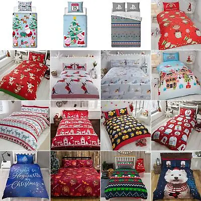 Buy Kids Christmas Duvet Cover & Pillowcase Sets Bedding- Junior | Single | Double • 27.99£