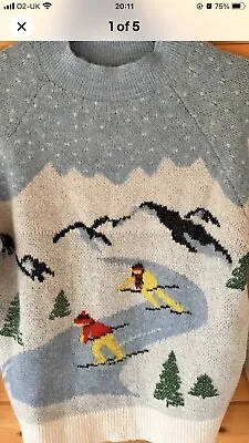 Buy H & M Christmas Ski Jumper, Pit To Pit 21in So Up To Size 12 • 49.99£