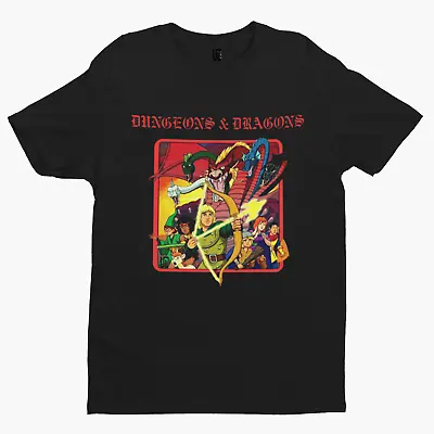 Buy Dungeons And Dragons T-Shirt- Film Movie Poster Comic Comedy Hero Beholder TV • 10.79£