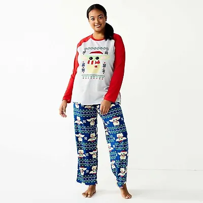 Buy Womens Grogu Pajamas Set Shirt Pants Baby Yoda Star War Christmas Plus Size 3X • 24.79£