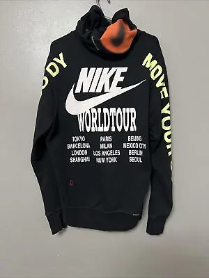 Buy Nike Sportswear World Tour French Terry Hoodie Black Small • 20£