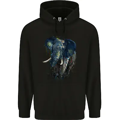Buy A Big Elephant Watercolour Mens 80% Cotton Hoodie • 24.99£