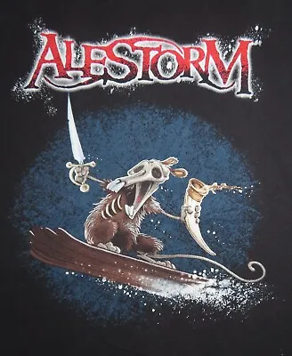 Buy Scottish Heavy Metal Band ALESTORM Scurvy Steve Pirate Lover Badass (2XL) Shirt • 118.77£