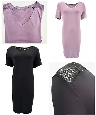 Buy Ex Famous Store Nightie Women's Cooling Viscose Slinky Short Sleeve Nightdress • 10.95£