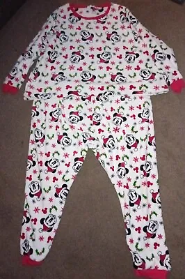 Buy Disney Ladies Plus Size 32-34 Christmas Mickey Mouse Christmas Fleece Pyjamas  • 9.99£