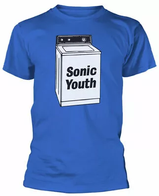 Buy Official Sonic Youth T Shirt Washing Machine Blue Classic Rock Band Tee New • 16.28£