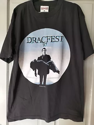 Buy Vintage 1997 Dracfest T-shirt Large . Goth.80's Bands, Stranglers, Hawkwind. • 25£