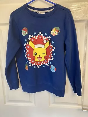 Buy Pokemon Christmas Shirt T Tee Boys Kid Holiday Santa Hat Sz 9-10 Kids • 6.99£
