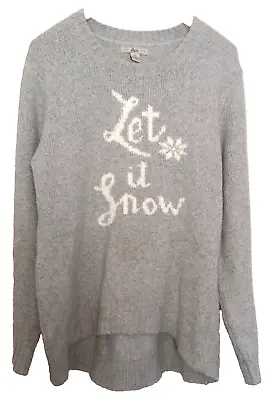 Buy Bass Gray Let It Snow Soft Cotton Blend Sweater Size XXL • 11.31£