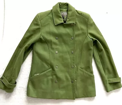 Buy Pacific Trail Women's Green Wool Double Breasted Pea Coat Jacket:  Size M • 0.78£