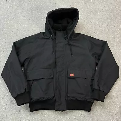 Buy Dickies Jacket Adult Medium Black Work Wear Logo Outdoors Hooded Coat Mens* • 42.99£