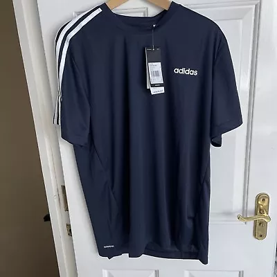 Buy Adidas Essential 3-Stripes T-Shirt FL0357 Size UK L • 14.99£