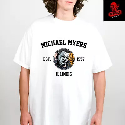 Buy Michael Myers Horror Movie Baseball Tee | Unisex Heavy Cotton T-Shirt S–3XL 🎃 • 22.38£